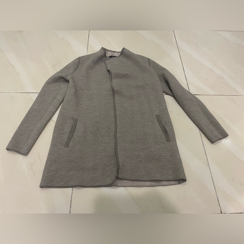 TALBOTS Pure Wool Women Cardigan Sweater Jacket Top Size Small With Pockets